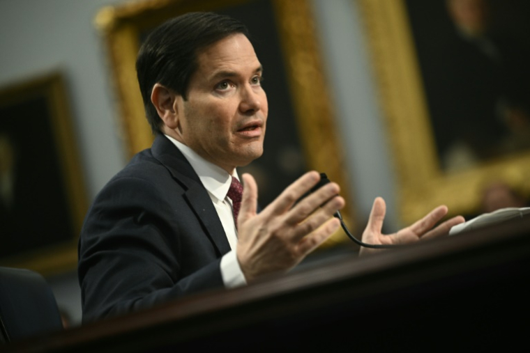 Le secrétaire d'État américain Marco Rubio lors d'une audition au Capitole, à Washington, le 21 mai 2025 ( AFP / Brendan SMIALOWSKI )