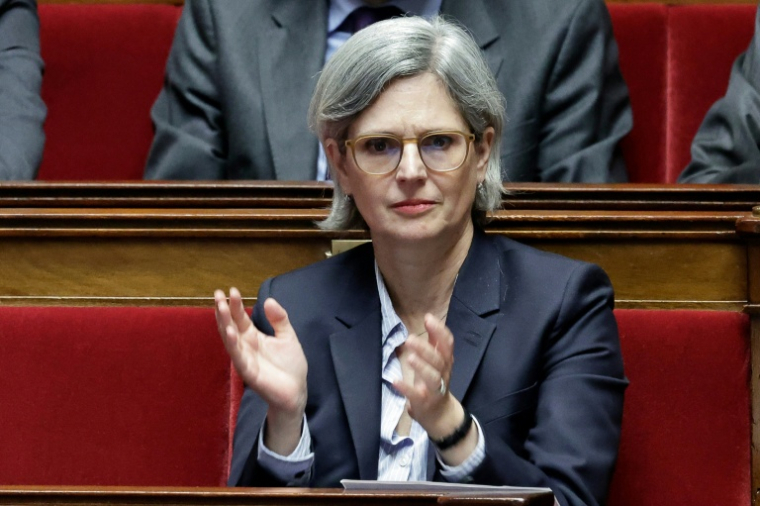 La députée écologiste Sandrine Rousseau à l'Assemblée nationale, à Paris, le 2 juin 2026 ( AFP / STEPHANE DE SAKUTIN )