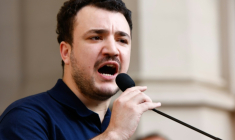 L'étudiant pro-palestinien Mahmoud Khalil, le 22 juin 2025 à New York ( AFP / kena betancur )