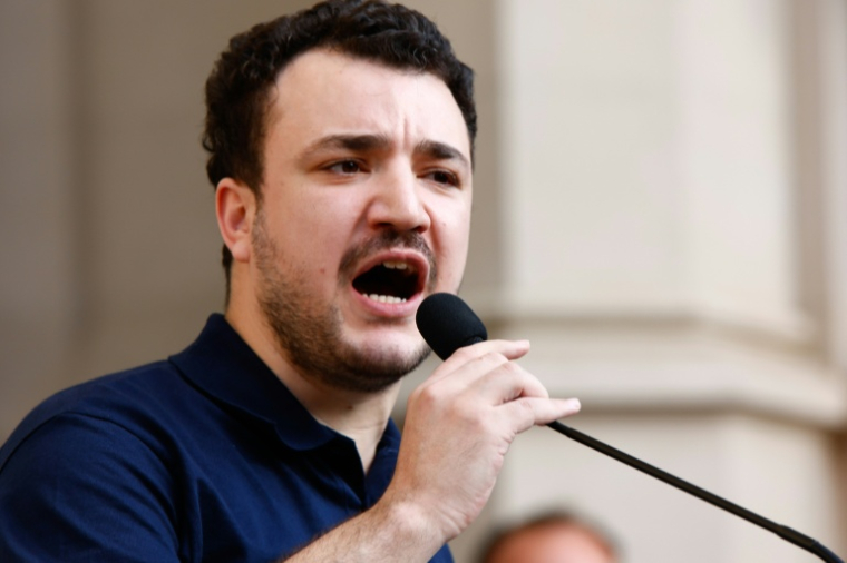 L'étudiant pro-palestinien Mahmoud Khalil, le 22 juin 2025 à New York ( AFP / kena betancur )