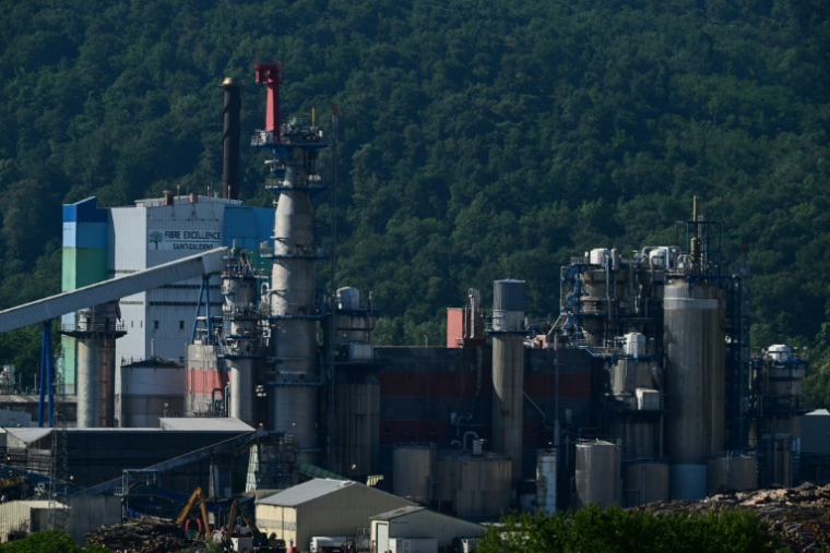 L'usine du producteur de pâte à papier Fibre Excellence à Saint-Gaudens, le 18 juin 2026 en Haute-Garonne ( AFP / Lionel BONAVENTURE )