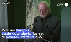 L'écrivain hongrois Laszlo Krasznahorkai remporte le prix Nobel de littérature