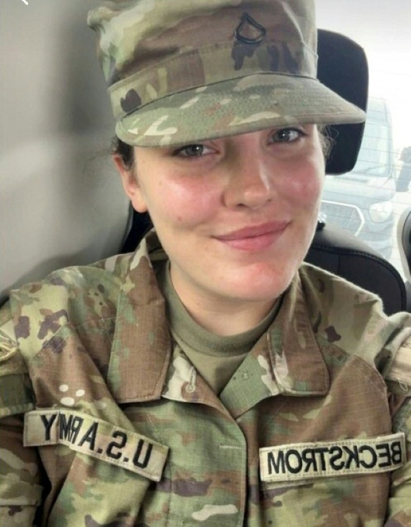 Photo non datée, fournie le 28 novembre 2025 par le bureau de la procureure de Washington, de Sarah Beckstrom, une militaire de la Garde nationale qui a succombé à ses blessures par balle après une attaque à Washington, le 26 novembre 2025 ( Bureau de la procureure de Washington / Handout )