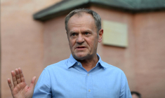 Le Premier ministre polonais Donald Tusk à Wroclaw, en Pologne, le 19 septembre 2024. ( AFP / SERGEI GAPON )