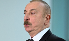 Photo d'archives du président azerbaïdjanais Ilham Aliyev à Berlin, en Allemagne