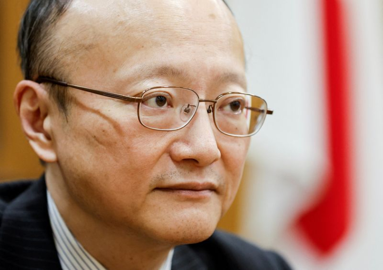 Masato Kanda, diplomate japonais chargé des devises, au ministère des Finances à Tokyo
