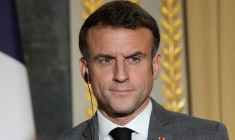 Le président français Macron à Paris