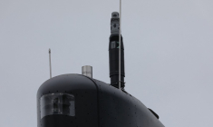 Un sous-marin de classe Suffren, en 2019, à Cherbourg (illustration) ( AFP / LUDOVIC MARIN )