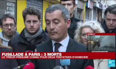 Attaque à Paris : le tireur a voulu "manifestement s'en prendre à des étrangers" (Darmanin)