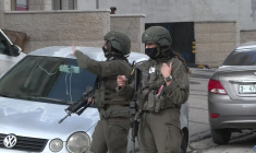 L'armée israélienne déployée à Al-Bireh en Cisjordanie