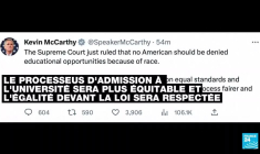 Fin de la discrimination positive : "Je suis en profond désaccord avec cette décision" déclare Joe Biden