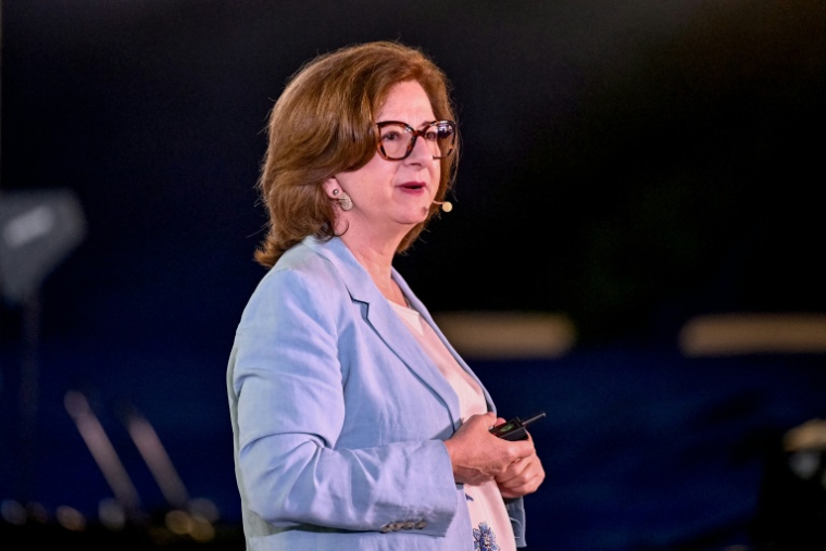 Marie Owens Thomsen, le 2 juin 2025, à New Delhi, en Inde ( AFP / Money SHARMA )