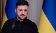 Volodymyr Zelensky à Kiev, en Ukraine, le 3 janvier 2026. ( AFP / TETIANA DZHAFAROVA )