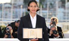 Nadia Melliti, Prix d'interprétation féminine au Festival de Cannes, le 24 mai 2025 pour son rôle dans le film "La Petite derniere" ( AFP / Miguel MEDINA )