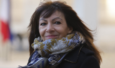 Anne Hidalgo à Paris, le 5 janvier 2024. ( AFP / LUDOVIC MARIN )