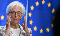 La présidente de la BCE Christine Lagarde, lors de la conférence de presse suivant la réunion de la banque centrale, le 29 octobre 2026 à Francfort ( AFP / Kirill KUDRYAVTSEV )