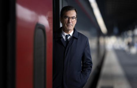Le PDG de la SNCF Jean-Pierre Farandou, le 9 novembre 2023. ( AFP / JOEL SAGET )