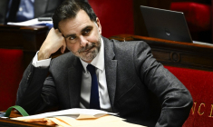 Laurent Saint-Martin à Paris, le 24 octobre 2024. ( AFP / JULIEN DE ROSA )