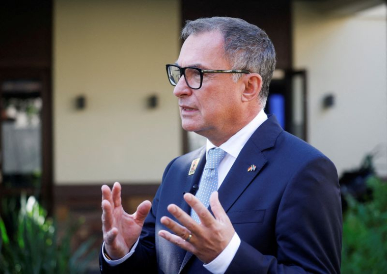 Le président de la Bundesbank, Joachim Nagel, s'exprime lors d'une interview à l'occasion de la réunion du G20 Finances à Durban