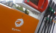 Une station service Total. (© L. Grassin)