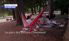 Canicule : les Parisiens cherchent le frais dans les parcs et jardins