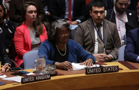 L'ambassadrice des États-Unis auprès des Nations Unies, Linda Greenfield-Thomas