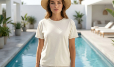 Un T-shirt blanc sans logo peut-il être le comble du chic ? Oui, mais pour cela, il faudra passer à la caisse. (crédit: Adobe Stock/photo générée par IA)
