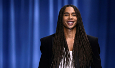 Le styliste français Olivier Rousteing à Paris, le 27 septembre 2023 ( AFP / JULIEN DE ROSA )