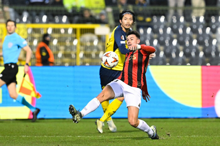 Ligue Europa : Nice se fait glacer par l’Union saint-gilloise et est quasiment éliminé