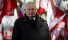 Le député Jaroslaw Kaczynski à Varsovie le 17 octobre 2026. ( AFP / WOJTEK RADWANSKI )