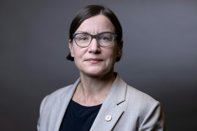 La présidente du Comité international de la Croix-Rouge (CICR), Mirjana Spoljaric, à Paris le 30 octobre 2025 ( AFP / JOEL SAGET )