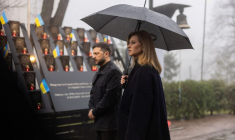 Le président ukrainien Zelenskiy et son épouse Olena