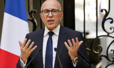 Eric Ciotti, à Paris, le 19 mars 2024 ( AFP / LUDOVIC MARIN )