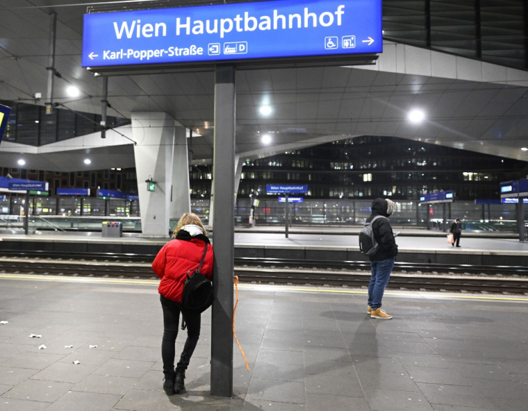 La gare de Vienne, en Autriche. ( APA / ROBERT JAEGER )