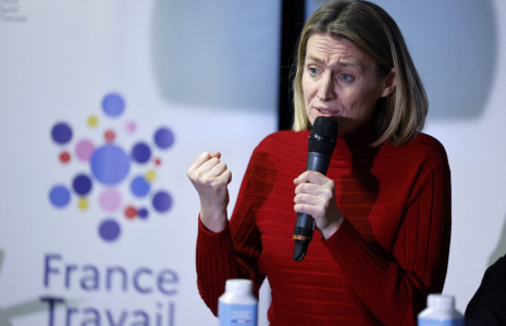 Astrid Panosyan-Bouvet, le 4 février 2025, à Paris ( AFP / LUDOVIC MARIN )