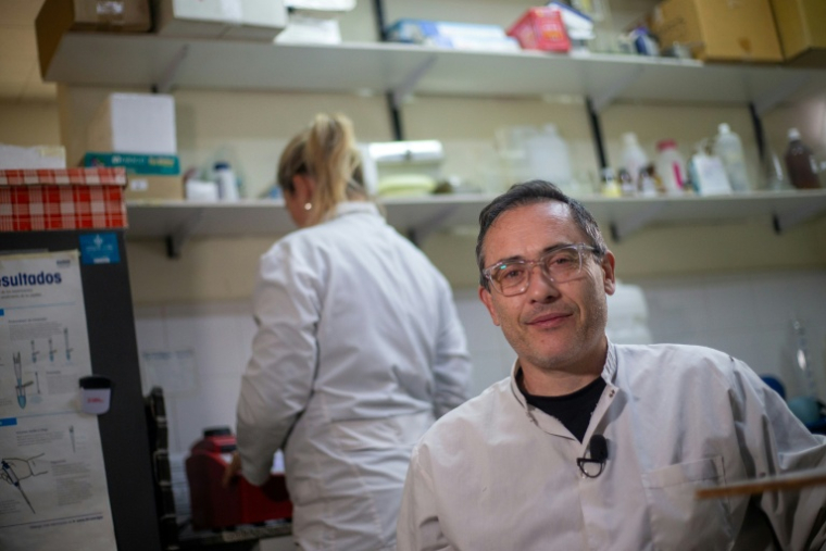 Le biologiste Raul Gonzalez Ittig, professeur de génétique des populations à l’Université de Córdoba, le 13 mai 2026 en Argentine ( AFP / Diego Lima )