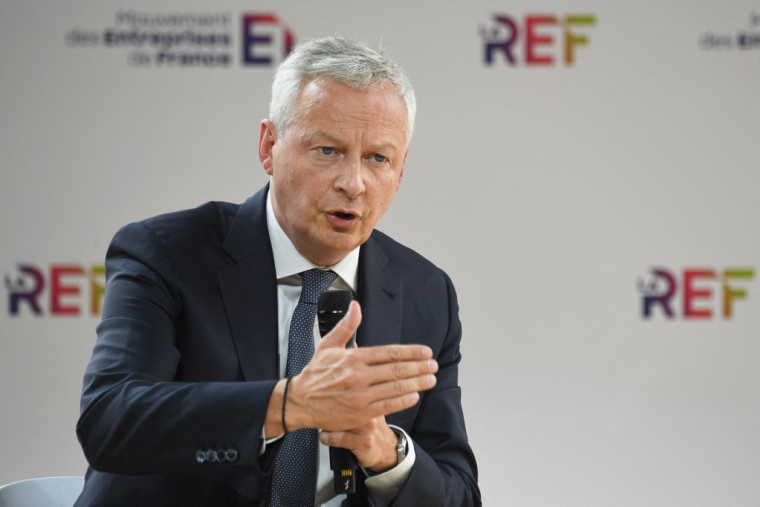 Bruno Le Maire à Paris, le 30 août 2022. ( AFP / ERIC PIERMONT )