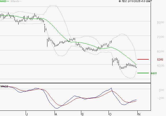 SEB SA : Attendre un test du support