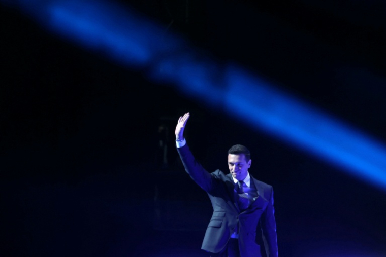 Jordan Bardella a été réélu à la tête du RN, lors d'un congrès à Orléans, le 24 octobre 2026 ( AFP / ALAIN JOCARD )