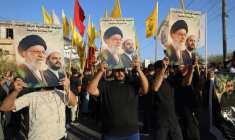 Manifestation pro-iranienne à Bagdad, le 19 août 2026 ( AFP / AHMAD AL-RUBAYE )