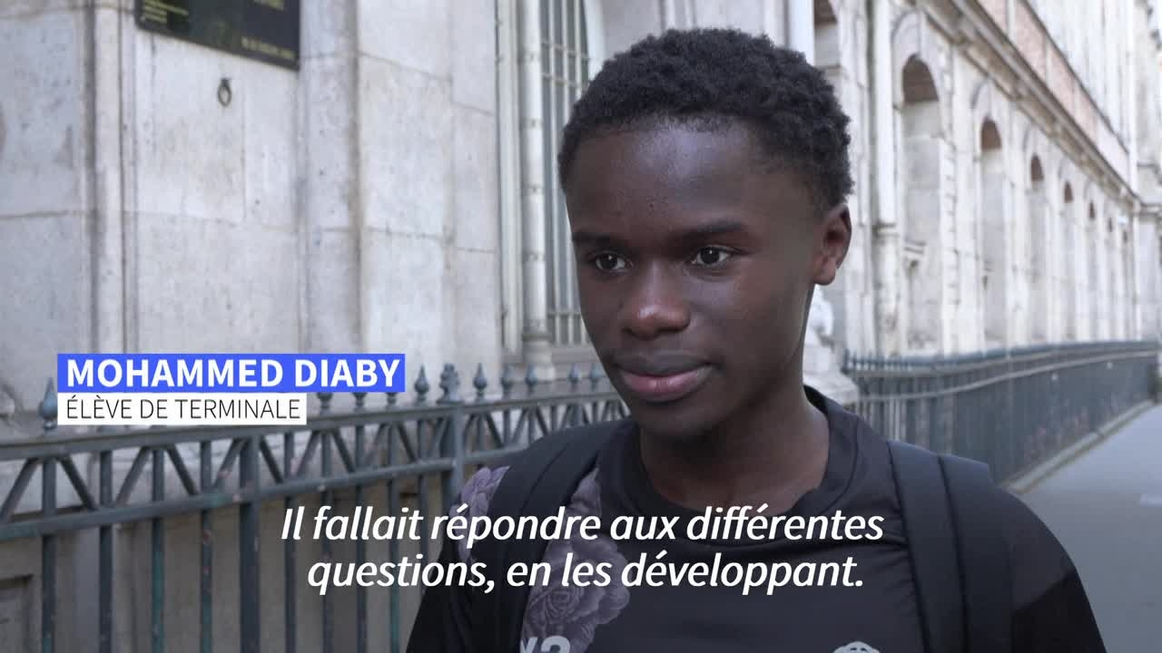 Bac philo: réaction de lycéens à la sortie de l’épreuve