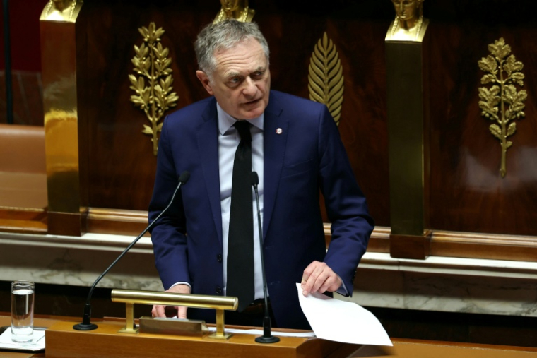 Philippe Juvin, rapporteur LR du budget à l'Assemblée nationale, le 2 décembre 2025 à l'Assemblée nationale à Paris ( AFP / Thomas SAMSON )