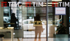 Le logo de TIM à Rome