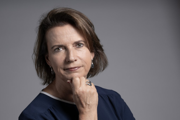 Claire Hédon à Paris le 24 août 2023. ( AFP / MIGUEL MEDINA )