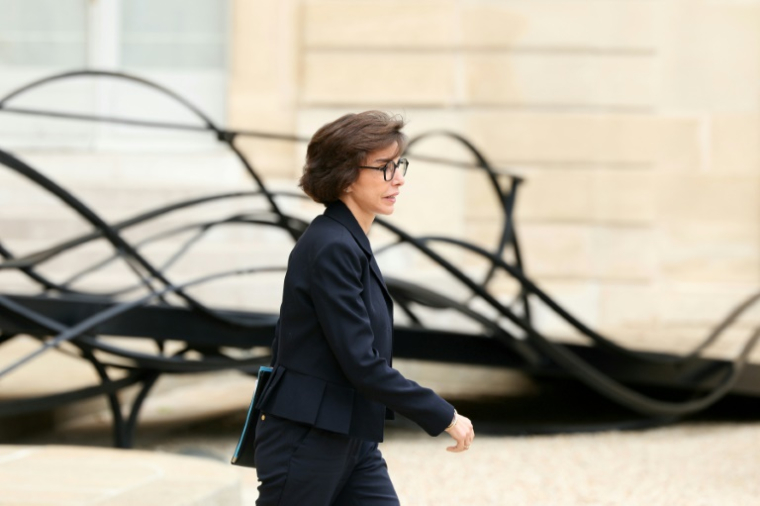 La ministre de la Culture Rachida Dati quitte l'Elysée après le conseil des ministres le 23 juillet 2025 ( AFP / Alain JOCARD )