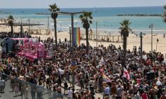 Le défilé des fiertés à Tel Aviv, le 12 juin 2026 ( AFP / Jack GUEZ )