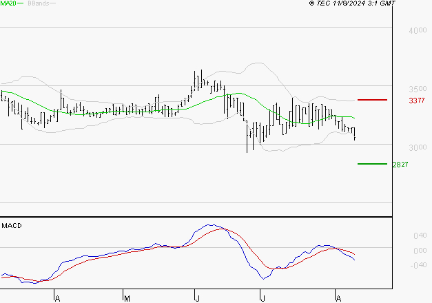 BOIRON SA : Sous les résistances, une consolidation est probable