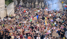 Manifestation contre la vie chère à Montpellier, le 17 octobre 2026 ( AFP / Sylvain THOMAS )