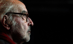 Jean-Luc Godard à la cérémonie de remise du "Grand Prix Design" 2010 de la Confédération suisse à Zurich