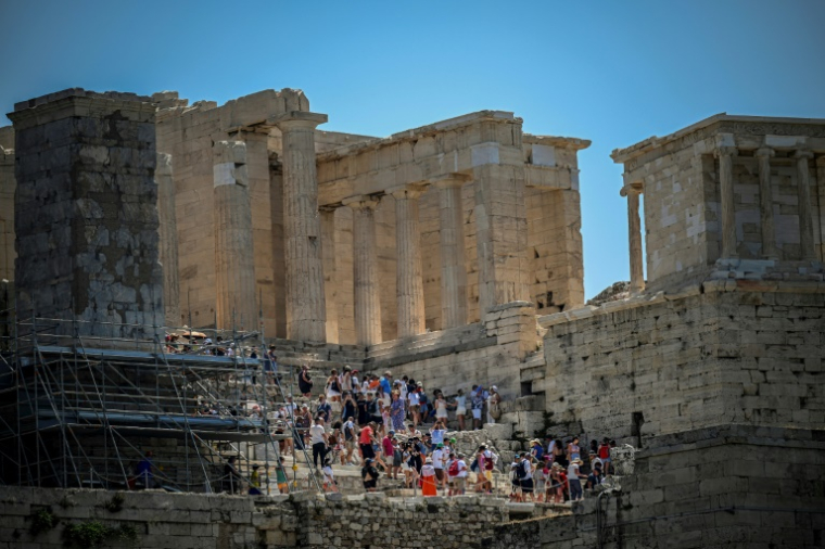 L'acropole à Athènes, le 13 juillet 2023 ( AFP / Angelos TZORTZINIS )